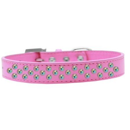 UNCONDITIONAL LOVE Sprinkles AB Crystals Dog CollarBright Pink Size 14 UN756570